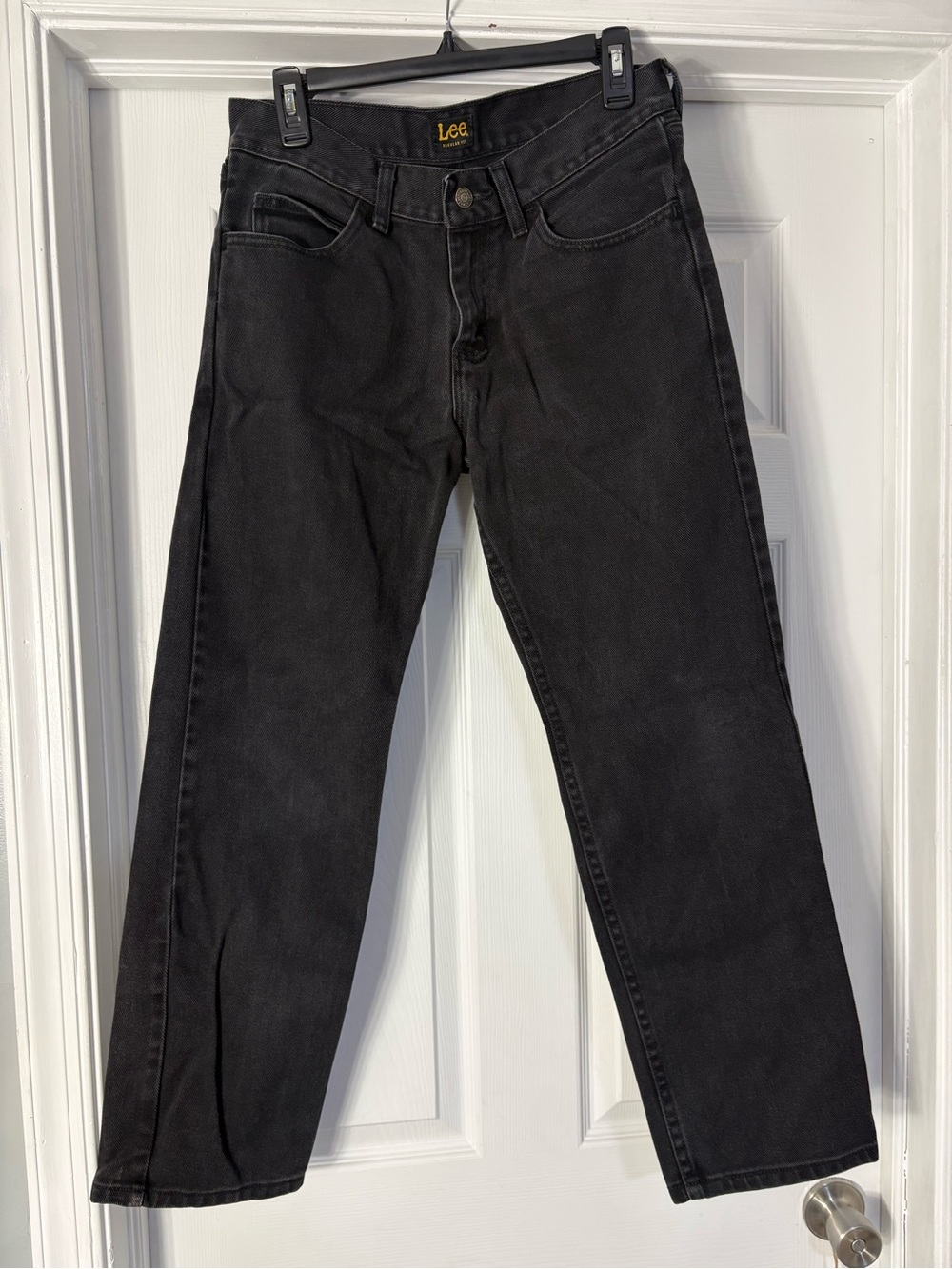 Lee Black Straight-Leg Jeans